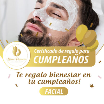 Certificados de Regalo Limpieza Facial Hombres - Cumpleaños